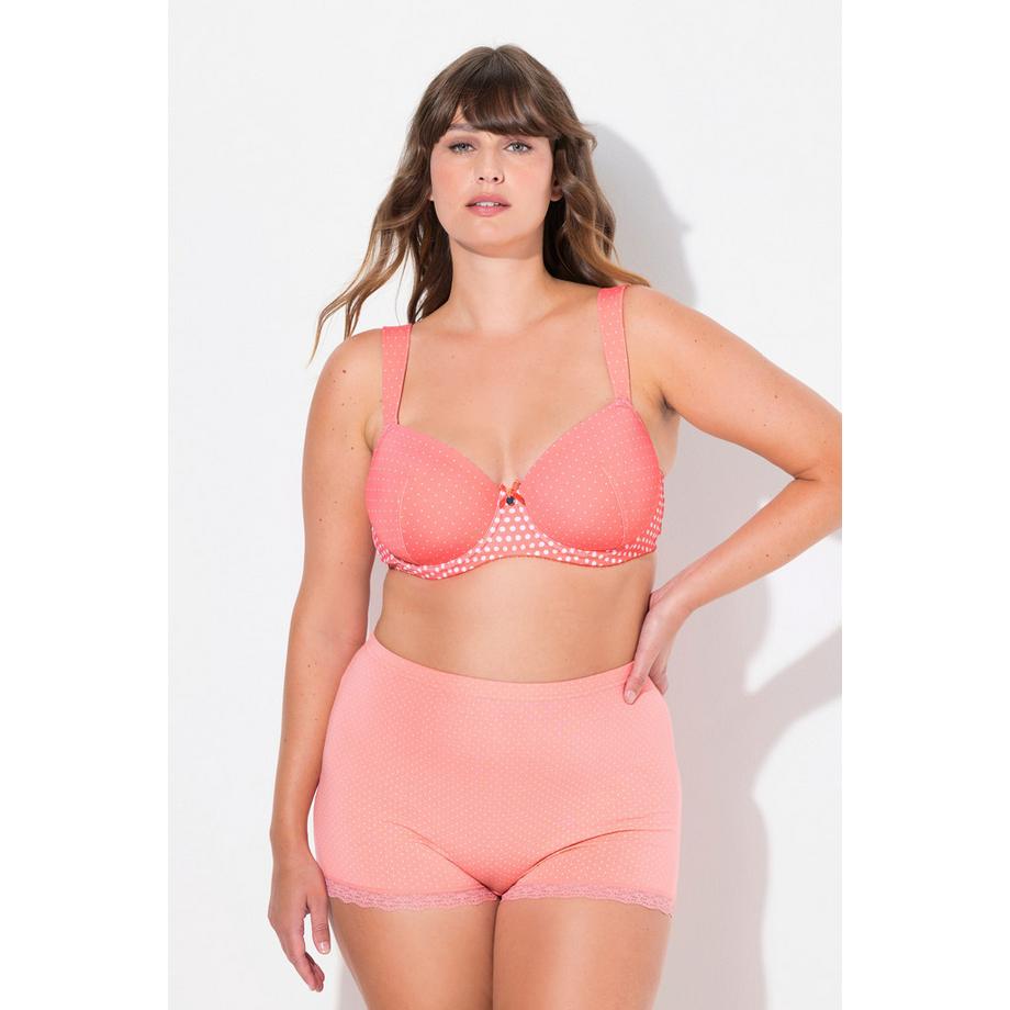 Ulla Popken Reggiseno con ferretto a pallini coppe morbide  