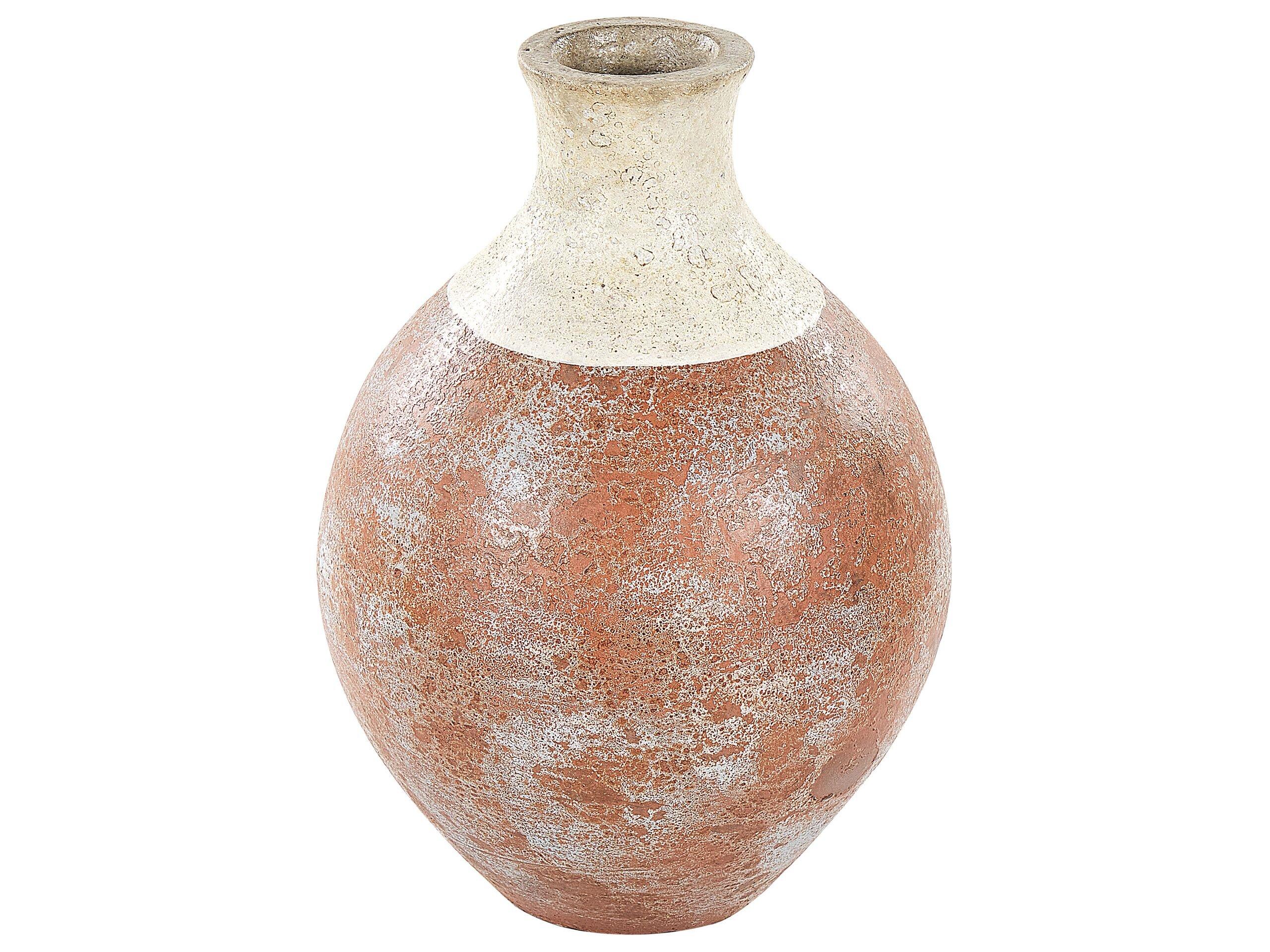 Beliani Vaso decorativo en Terracotta Retrò BURSA  