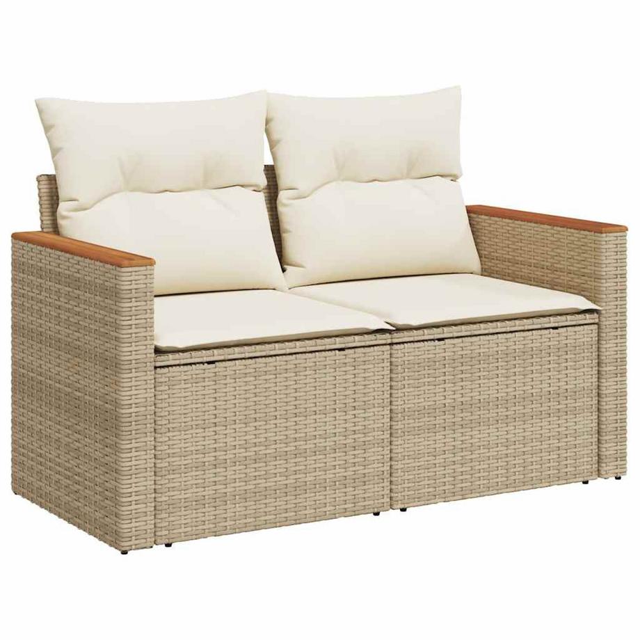 VidaXL set di divani da giardino Polirattan  