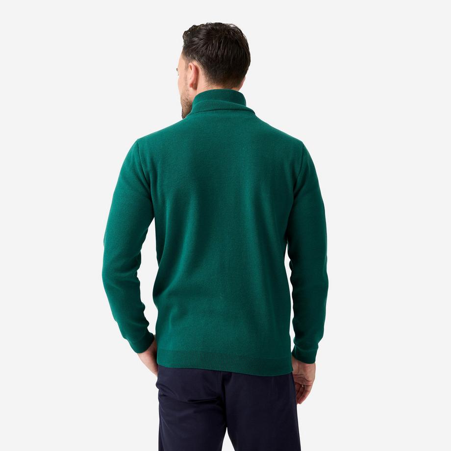 INESIS  Pullover golf uomo 1/2 zip cotone 