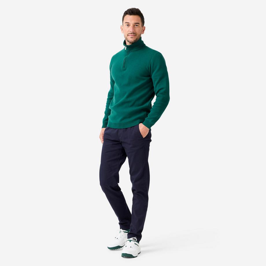 INESIS  Pullover golf uomo 1/2 zip cotone 