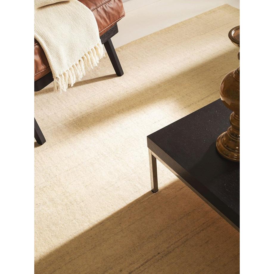 Benuta Tappeto di lana Jamal Crema  