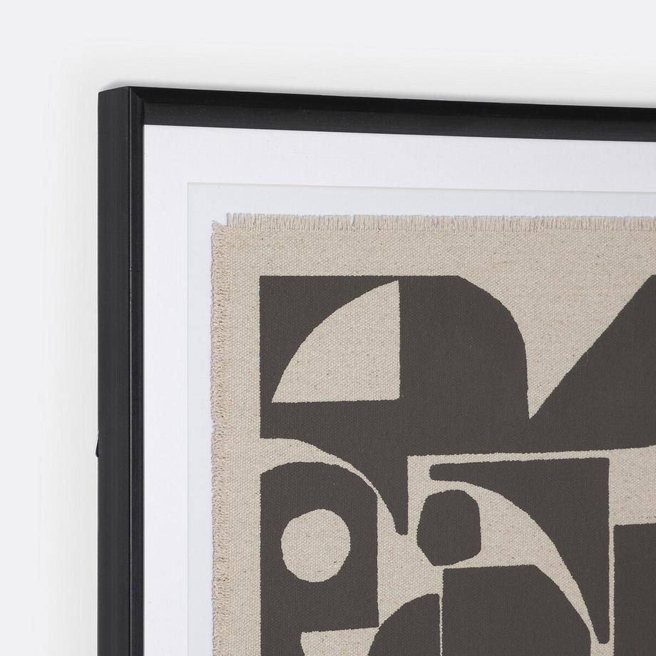 La Redoute Intérieurs Rahmen Albio mit Leinenmotiv  