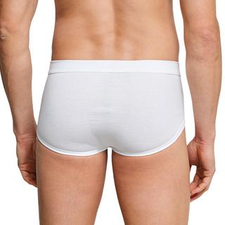 Schiesser Cotton Essentials Slip Sportivo a Costine Doppie Confezione da 4  