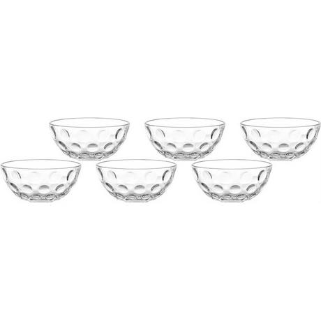 LEONARDO Dessert-Schale Cucina Optic 14 cm, 6 Stück, Transparent  
