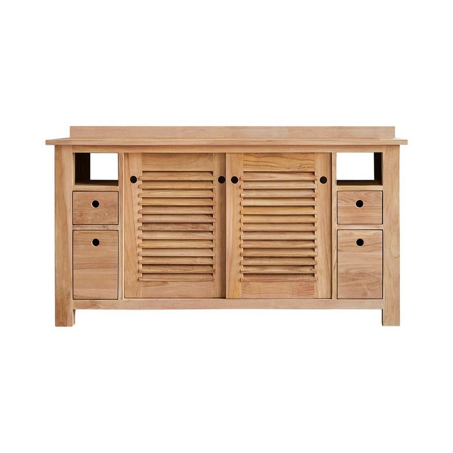 Tikamoon Mobile da bagno in teak massello 145 cm Coline  