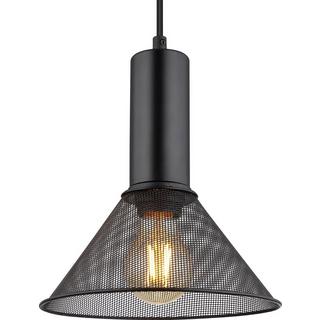 mutoni Lampe à suspension Jedd métal noir mat 21 1xE27  