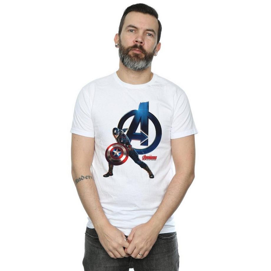 MARVEL Avengers Captain America Logo T-Shirt  