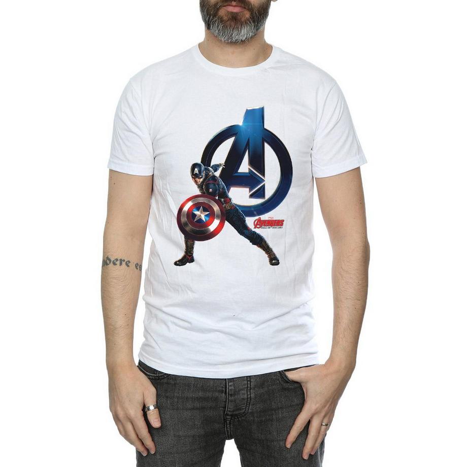 MARVEL Avengers Captain America Logo T-Shirt  