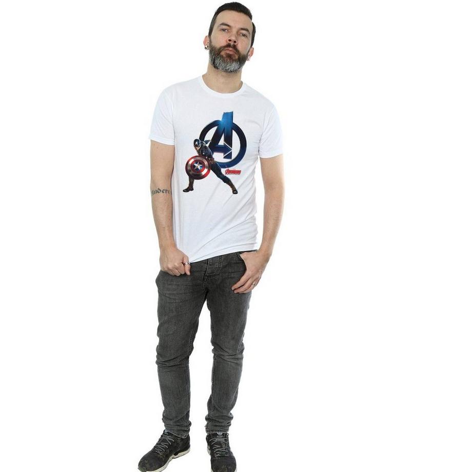 MARVEL Avengers Captain America Logo T-Shirt  