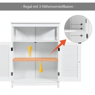 Northio Badezimmer-Schrank Badezimmer-Aufbewahrungsschrank aus Holz  