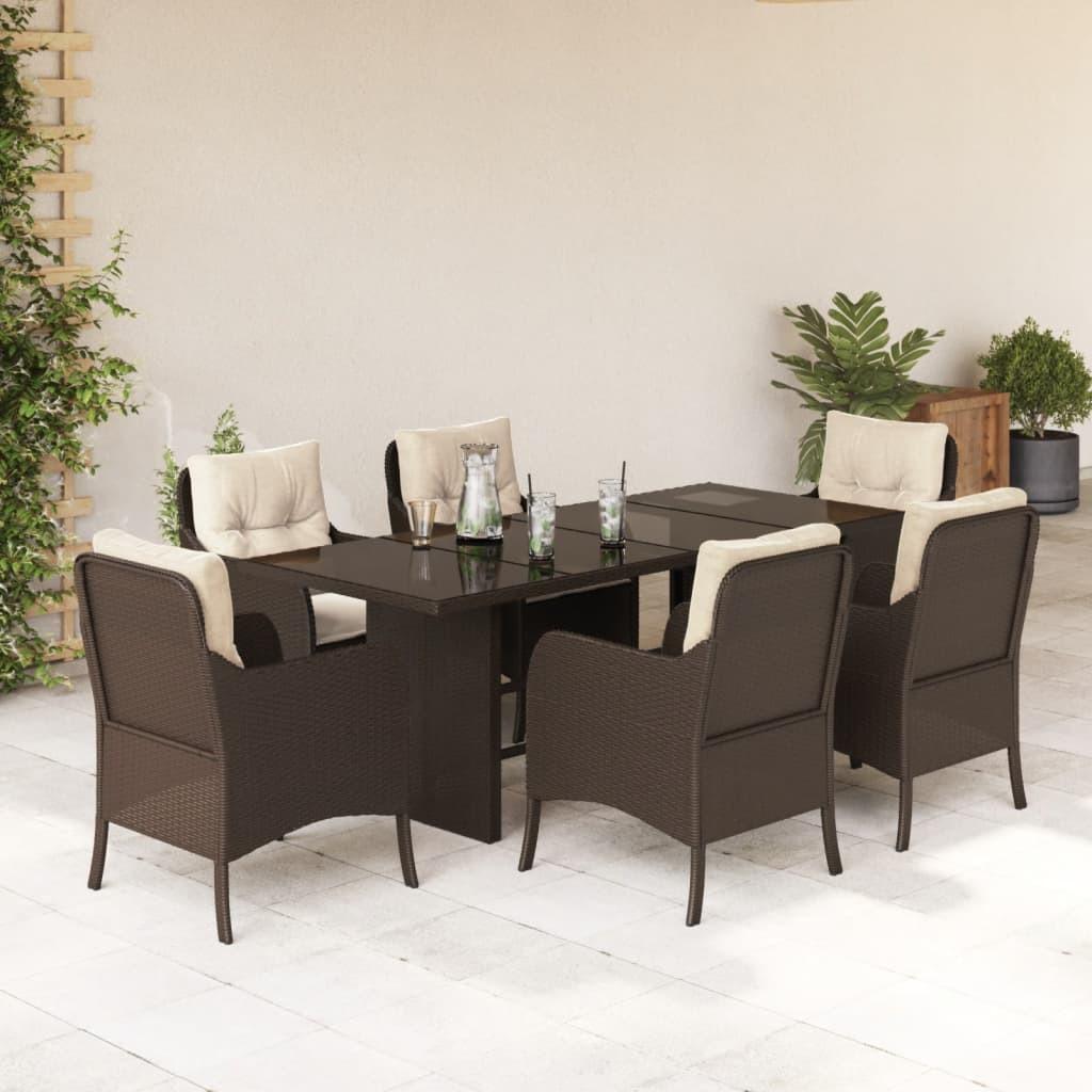 VidaXL set da pranzo da giardino Polirattan  