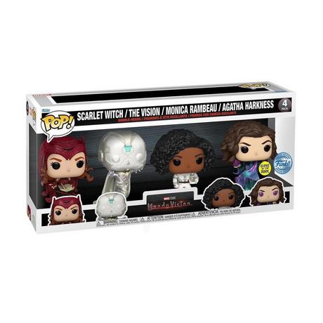 Funko  POP - Pack de 4 - Marvel - Wanda Vision - Glow in the dark 