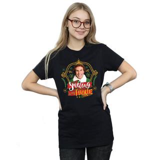 Elf Smiling Is My Favorite T-Shirt  