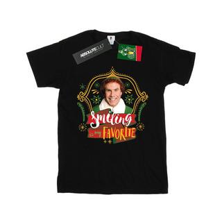 Elf Smiling Is My Favorite T-Shirt  