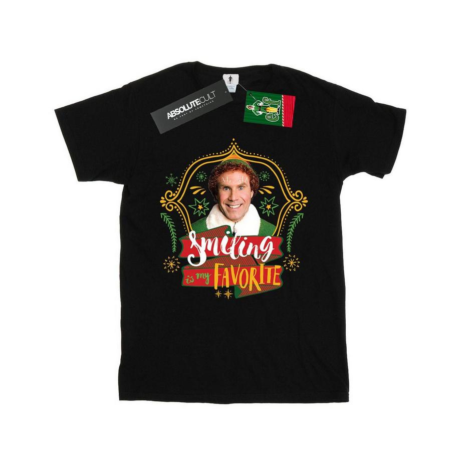 Elf Smiling Is My Favorite T-Shirt  