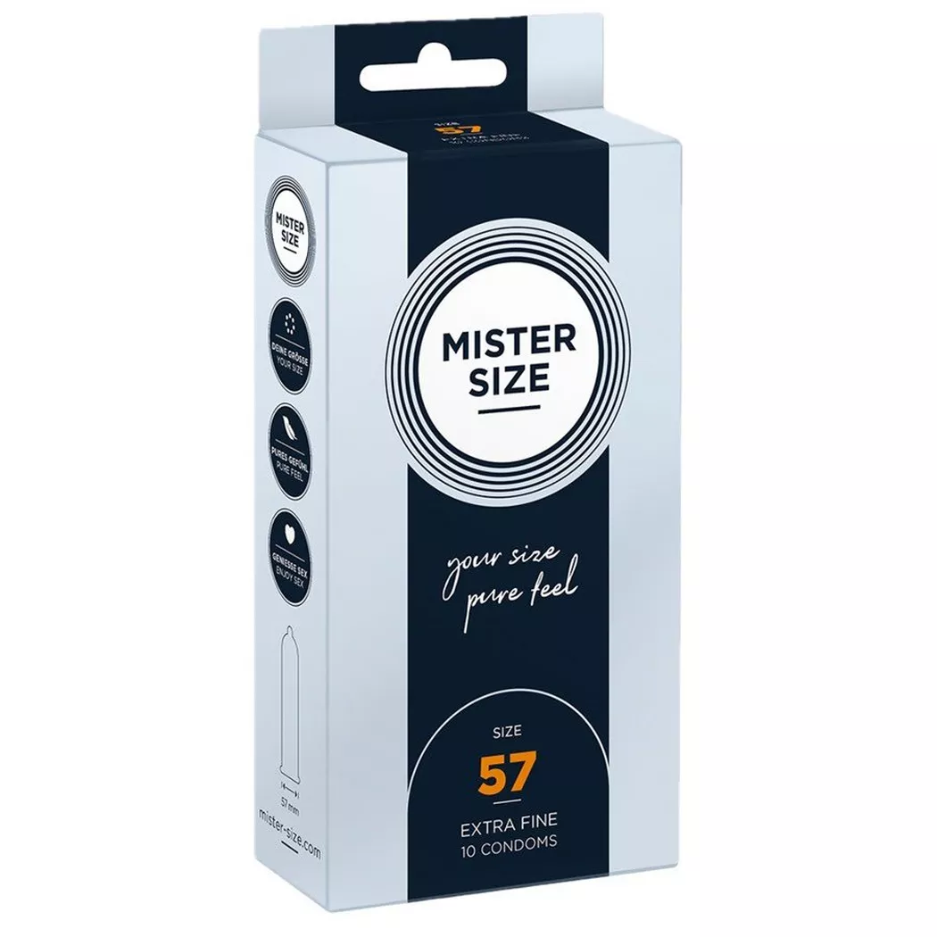 Mister Size - 57, 10 Stück, Trasparente