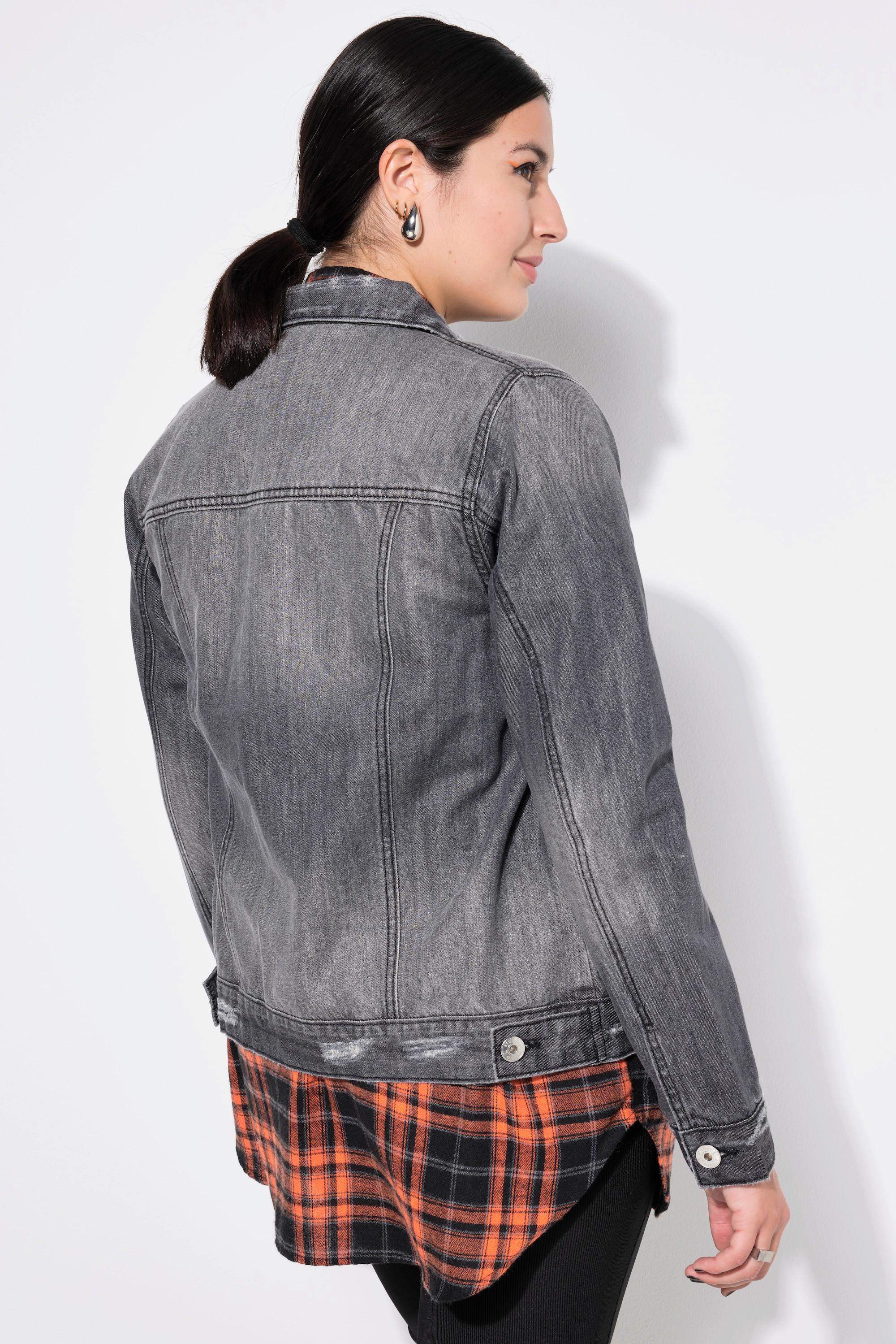 Studio Untold Jeansjacke Regular Fit Destroyed Denim  