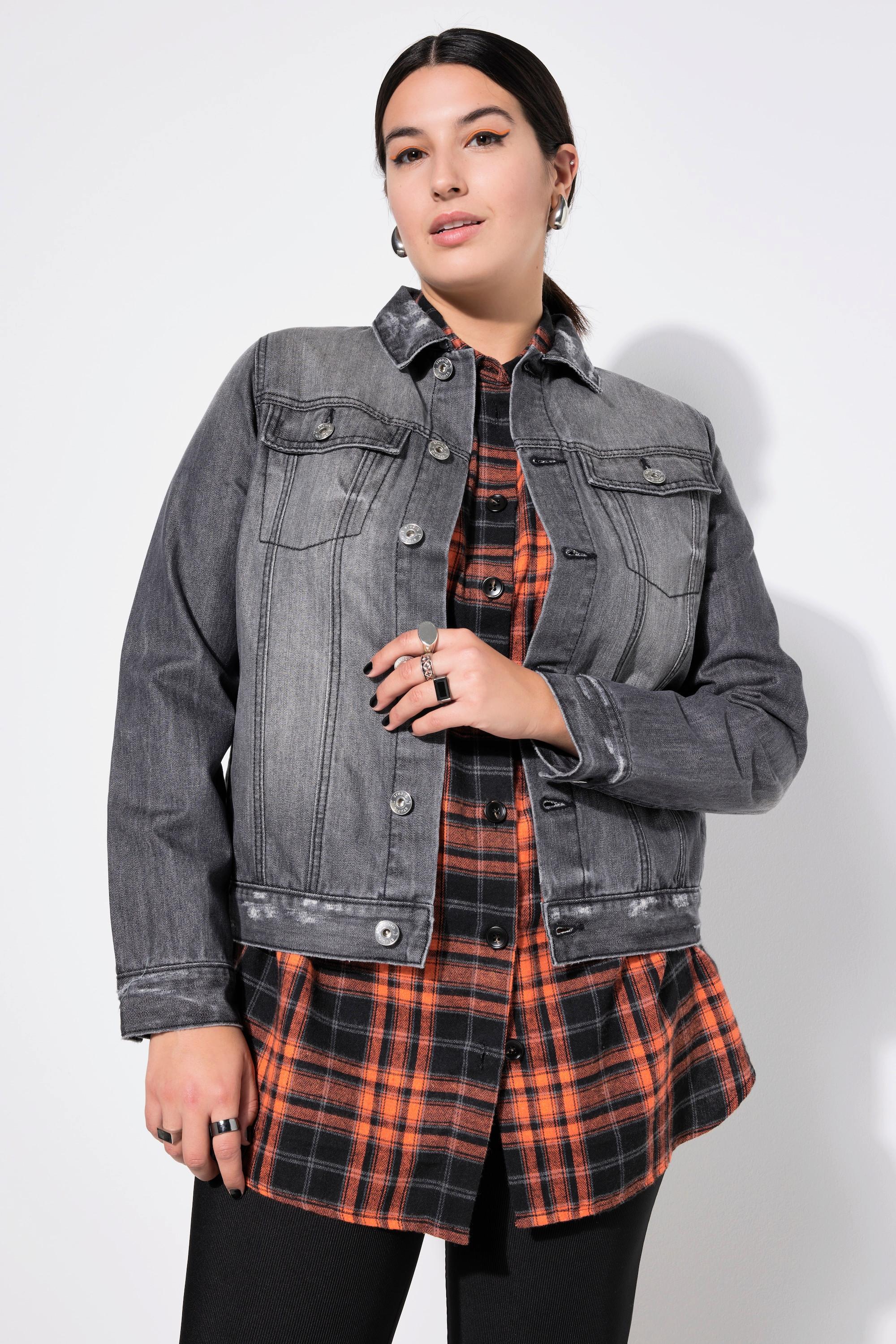 Studio Untold Jeansjacke Regular Fit Destroyed Denim  