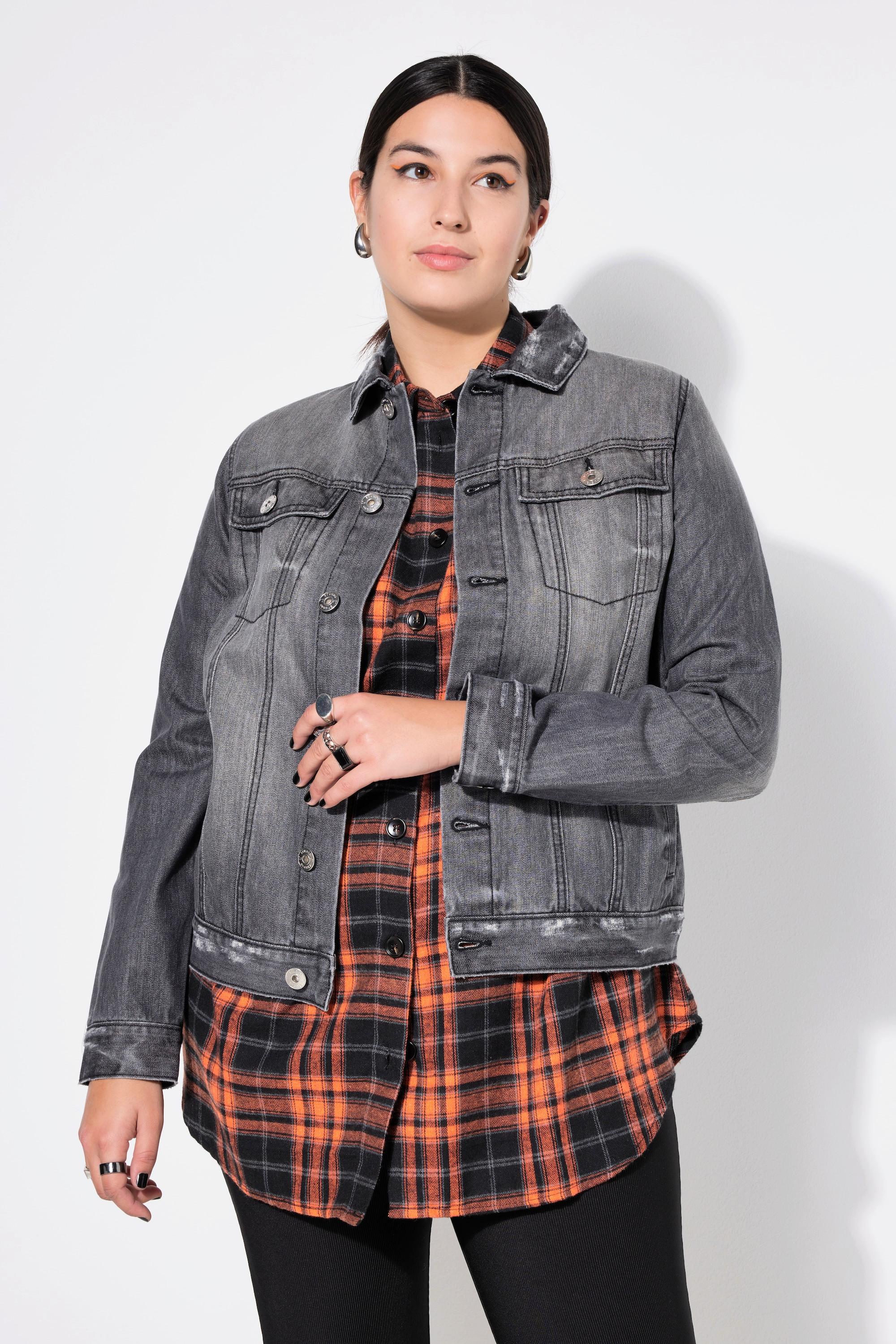 Studio Untold Jeansjacke Regular Fit Destroyed Denim  