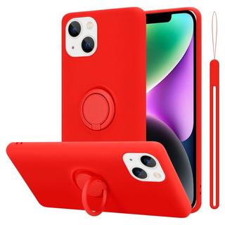 Cadorabo  Hülle für Apple iPhone 14 TPU Silikon mit Ring Liquid 