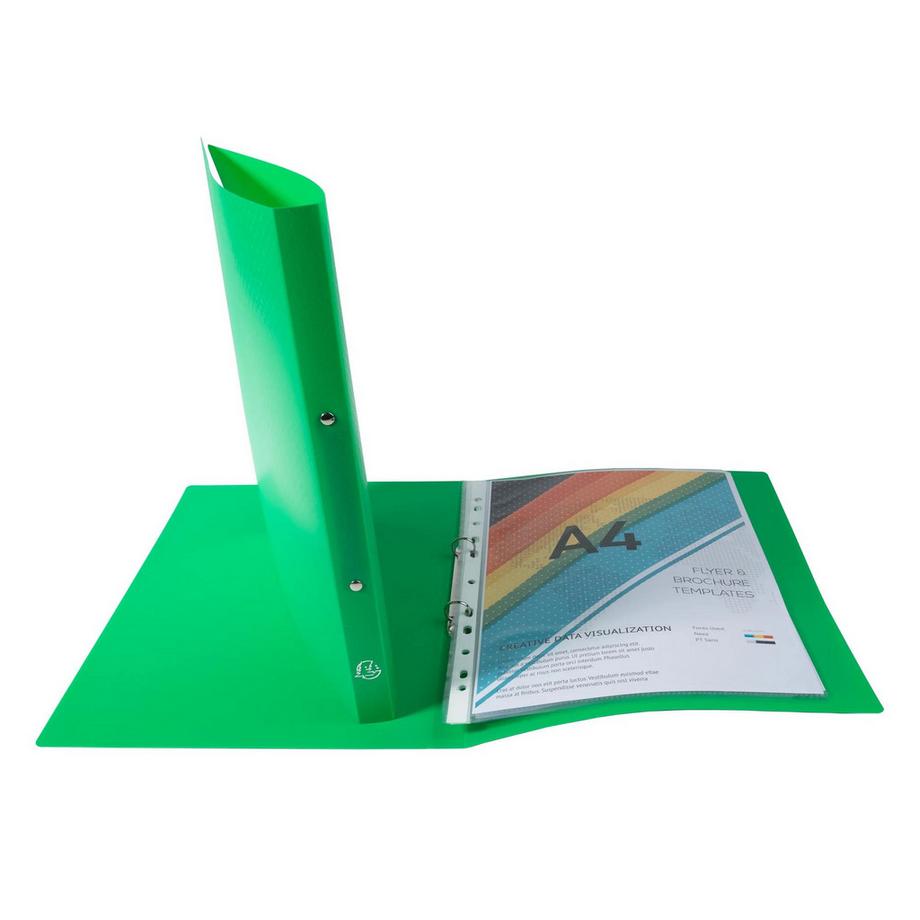 Exacompta Classeur 2 anneaux 15mm polypropylène OPAK - A4 - x 25  