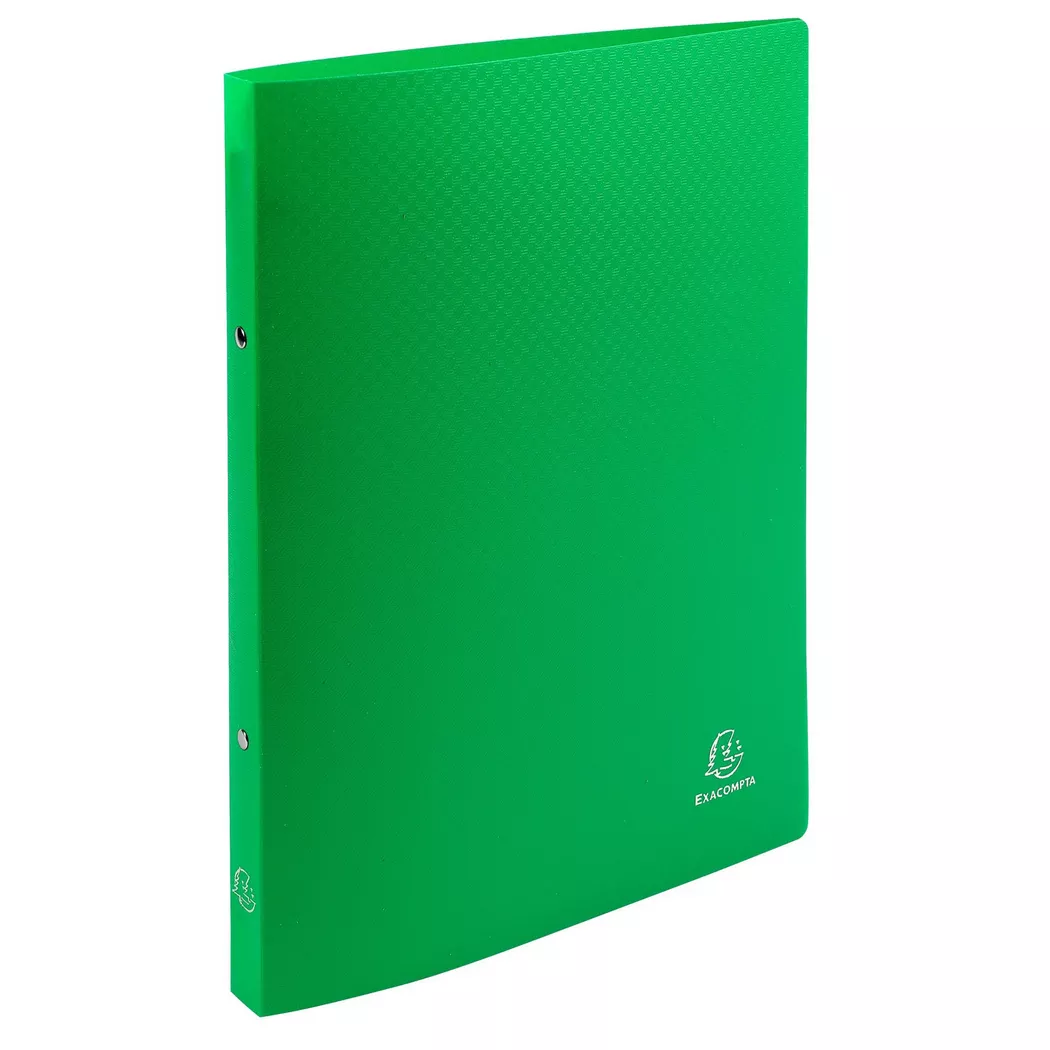 Exacompta Ring Binder OPAK 2 Ring 15mm A4 Ring Binder Label on Spine Pack of 20, Dark Green