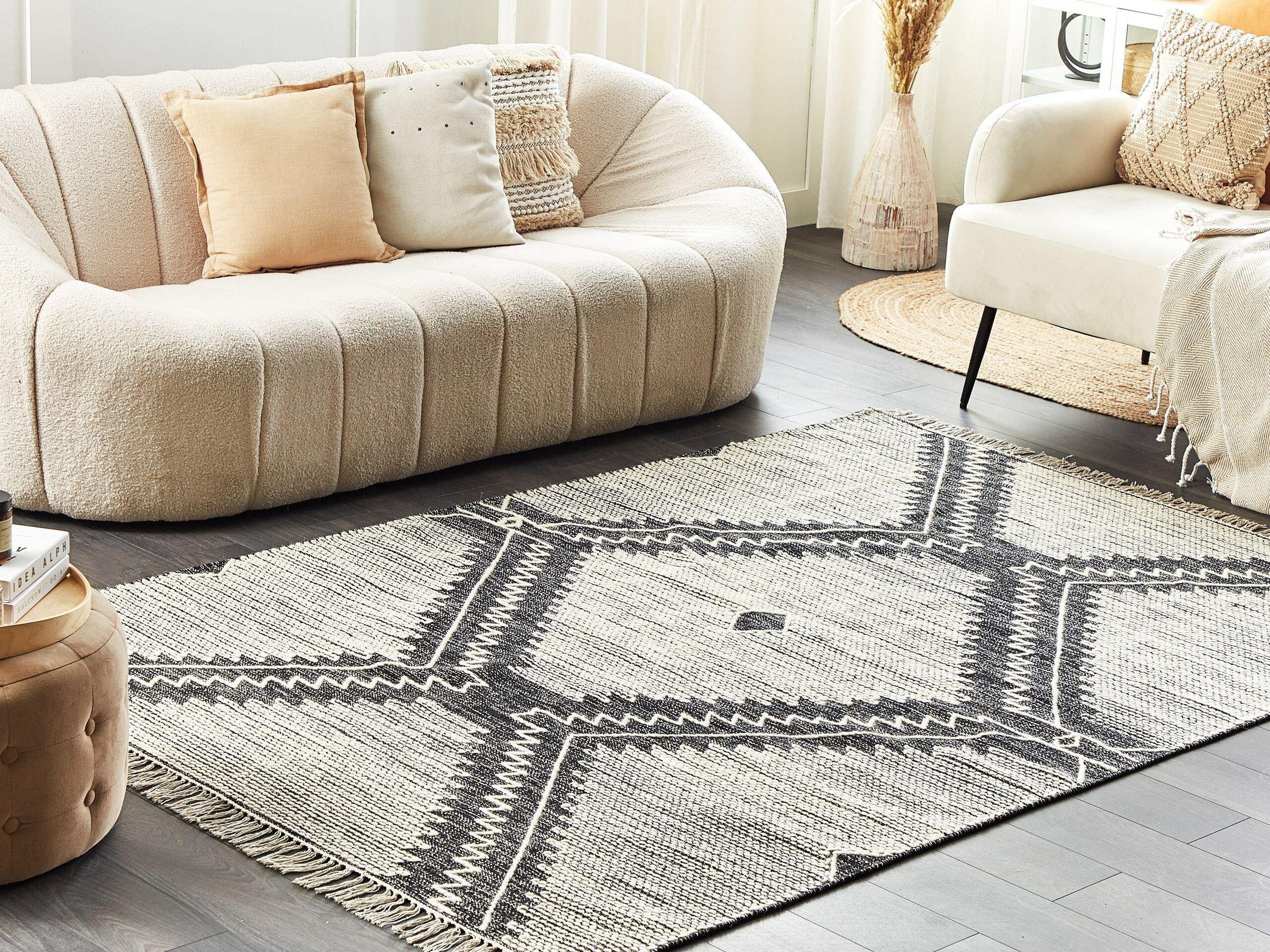 Beliani Tapis en Coton Boho ARBAA  