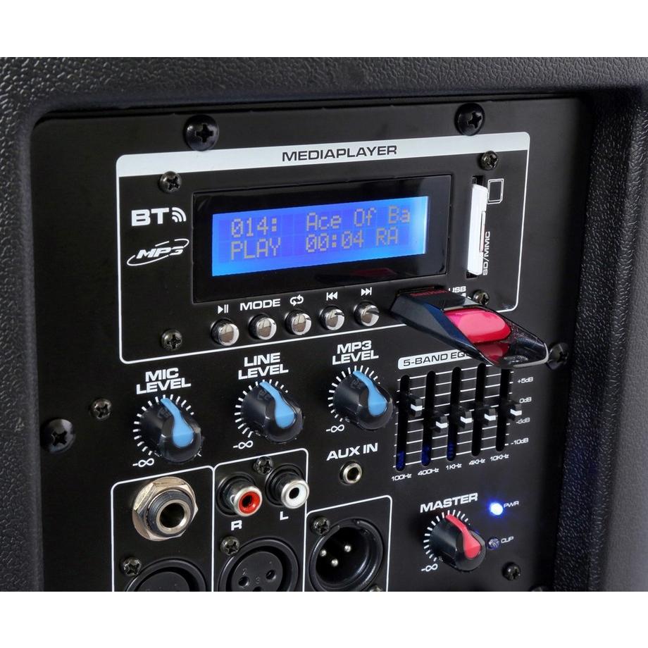 Vonyx  Vonyx SPX-PA9210 Système d'adresse publique de roulette 1000 W Noir 