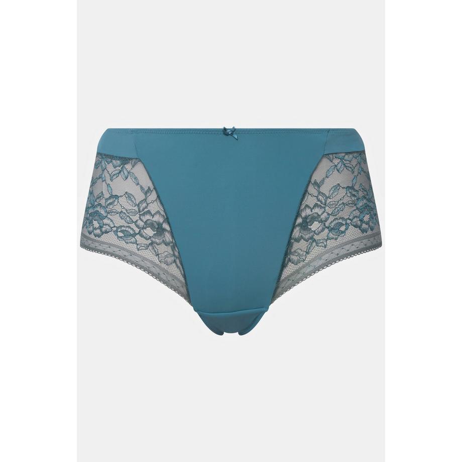 Ulla Popken Hipster Mikrofaser zweifarbige Spitze  