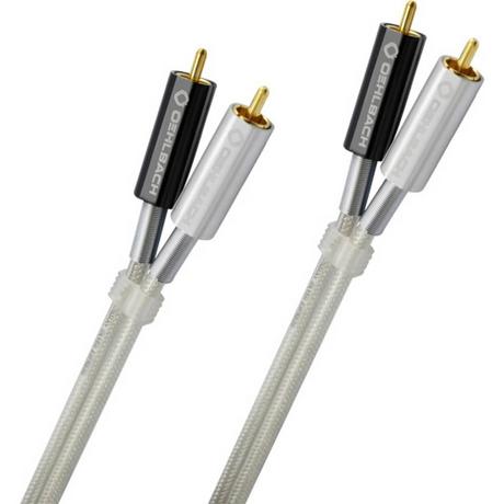 Oehlbach  Cinch Audio Anschlusskabel [2x Cinch-Stecker - 2x Cinch-Stecker] 2.00 m Silber 