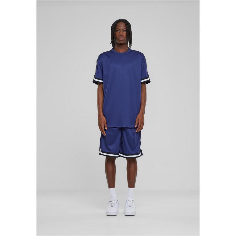 URBAN CLASSICS Oversized Stripes Mesh Tee  