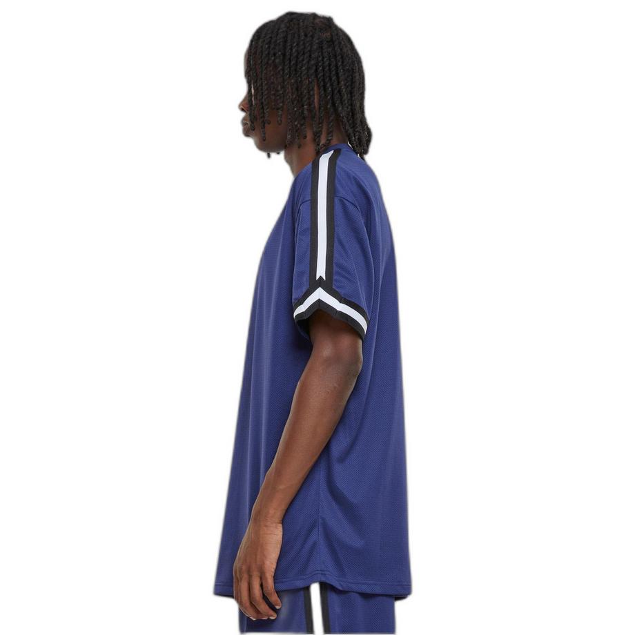 URBAN CLASSICS Oversized Stripes Mesh Tee  