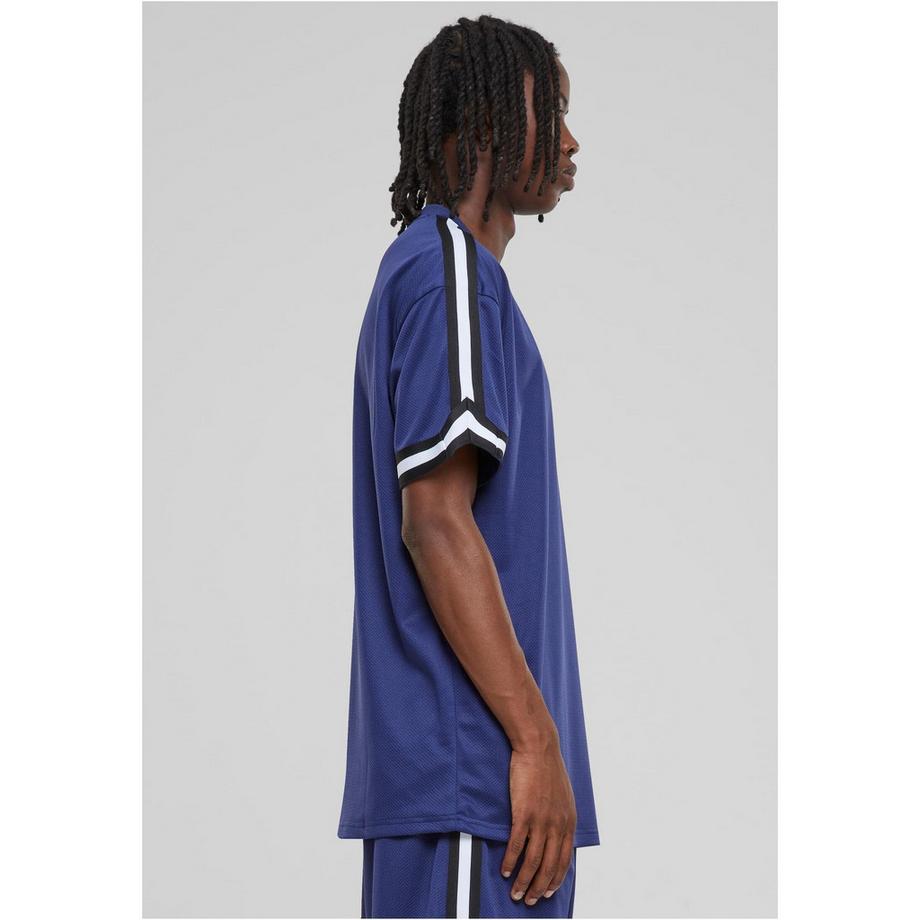 URBAN CLASSICS Oversized Stripes Mesh Tee  