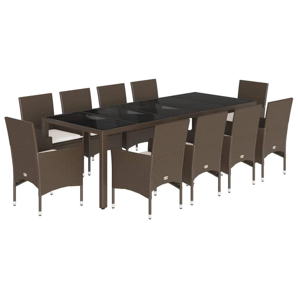 VidaXL set da pranzo da giardino Polirattan  