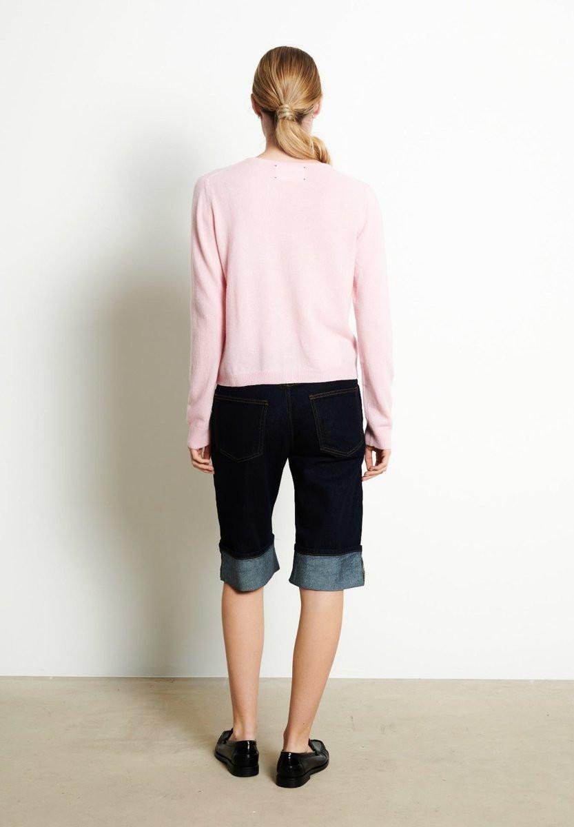 Studio Cashmere8 LILLY 4 Taillierte Strickjacke mit Rundhalsausschnitt  