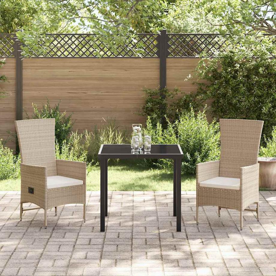 VidaXL Ensemble de jardin poly rattan  