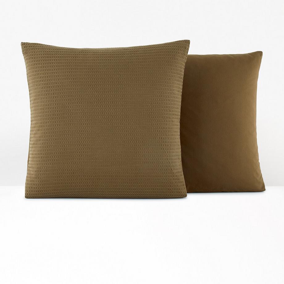 La Redoute Intérieurs Fodera per cuscino in cotone lavato a nido d'ape  