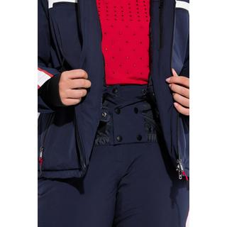 Ulla Popken Giacca Performance Impermeabile Cerniera a Doppio Cursore Fori per Pollici  