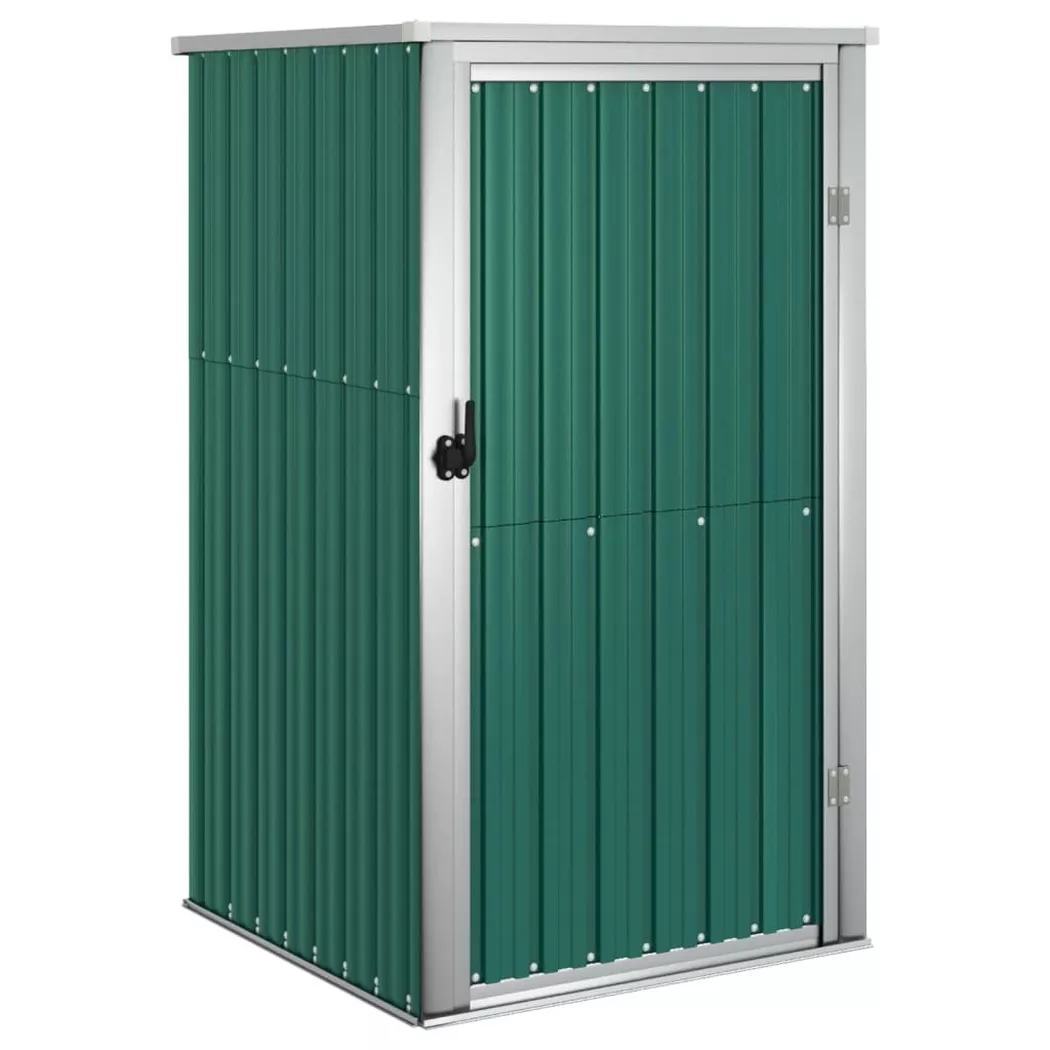Abri à outils de jardin vert 88x89x161 cm acier galvanisé