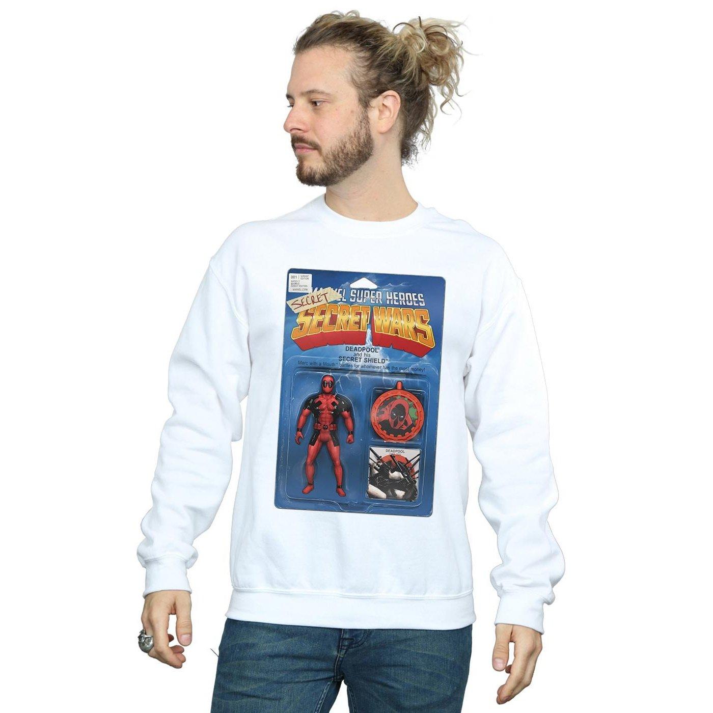 MARVEL  Deadpool Secret Wars Action Figure Sweatshirt 