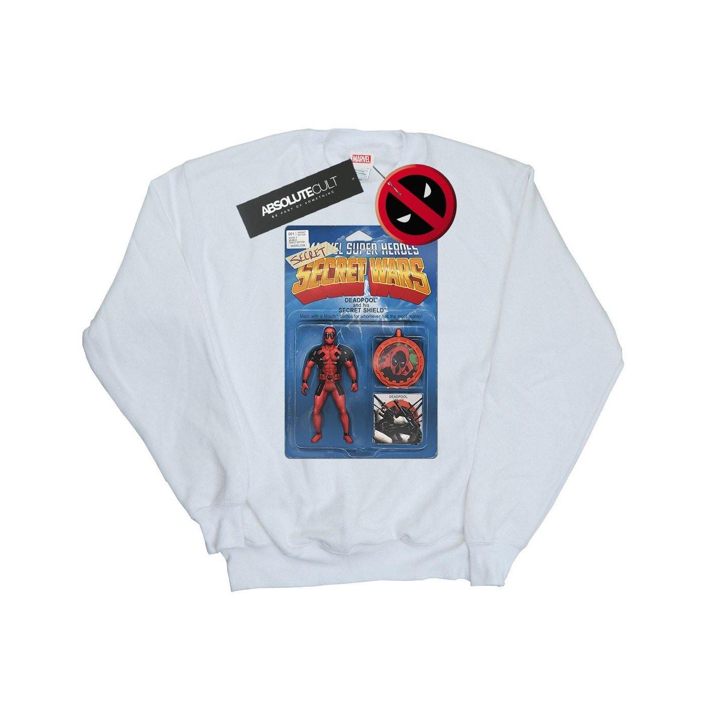 MARVEL  Deadpool Secret Wars Action Figure Sweatshirt 