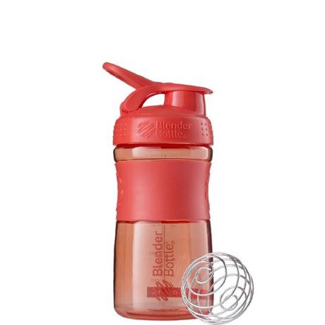 Blender Bottle  20oz / 590ml BlenderBottle SportMixer Flip, Coral 