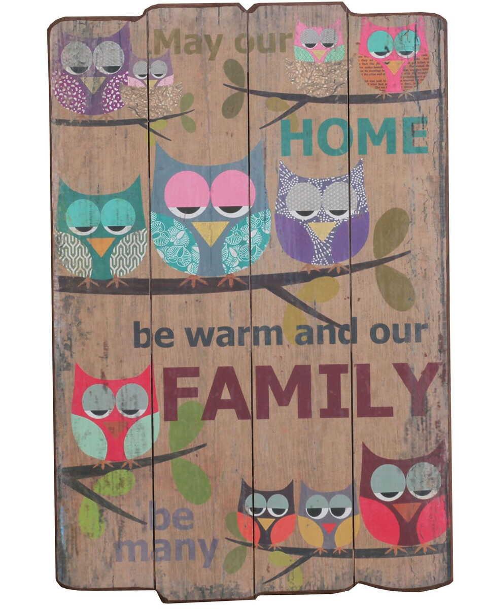 mutoni  Cartello da parete Vintage Board Family 40x60 