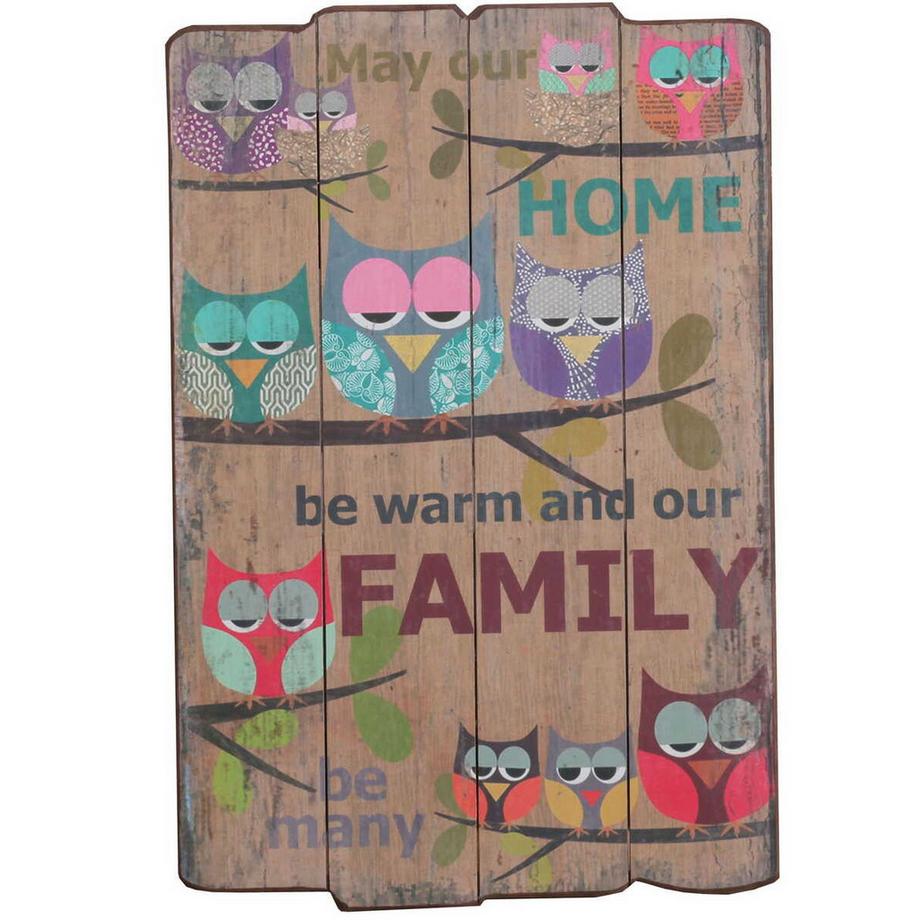 mutoni  Panneau mural Vintage Board Family 40x60 