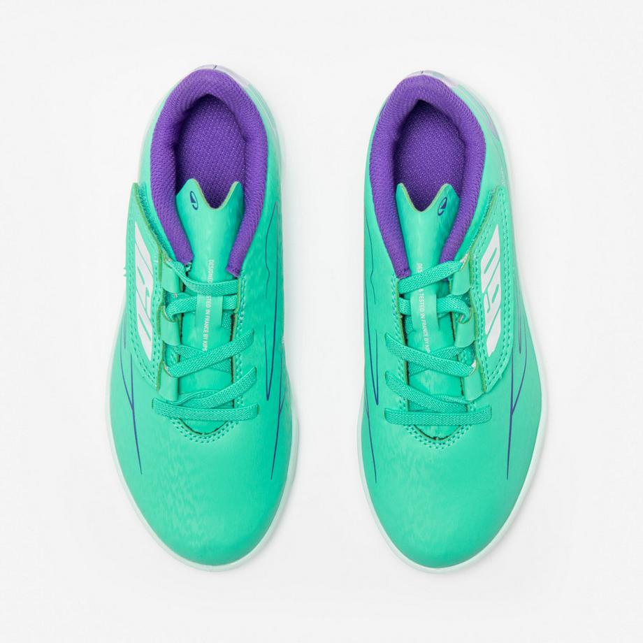 KIPSTA  Scarpe da calcio multiterreno TF bambino con velcro 