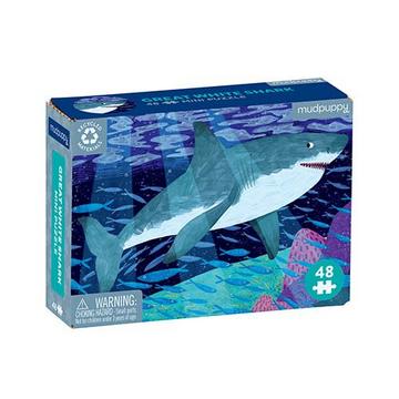Mini Puzzle 48pcs / White Shark