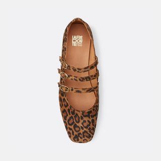 La Redoute Collections  Riemchenballerinas mit Leopardenmuster 