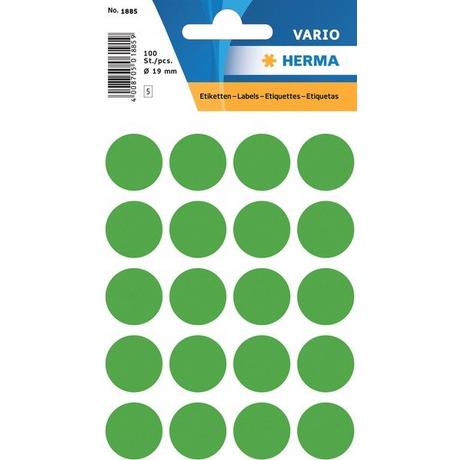 HERMA HERMA Etiketten rund 19mm 1885 dunkelgrün 100 Stück  