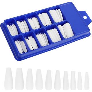 B2X  Tips d'ongles blancs - acrylique - 100 pcs 